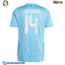 Fotballdrakt Herre Belgia Dodi Lukebakio #14 Bortedrakt EM 2024 Kortermet